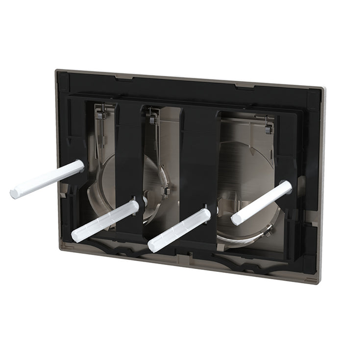 Luxury Flush Plate Kit for Skylo Concealed Toilet Cistern Wall Hung Frame (Brushed Nickel, 245mm x 165mm)