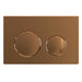 Luxury Flush Plate Kit for Concealed Toilet Cistern Wall Hung Frame (Brushed Copper, 245mm x 165mm)