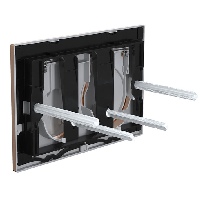 Luxury Flush Plate Kit for Skylo Concealed Toilet Cistern Wall Hung Frame (Brushed Copper, 245mm x 165mm)