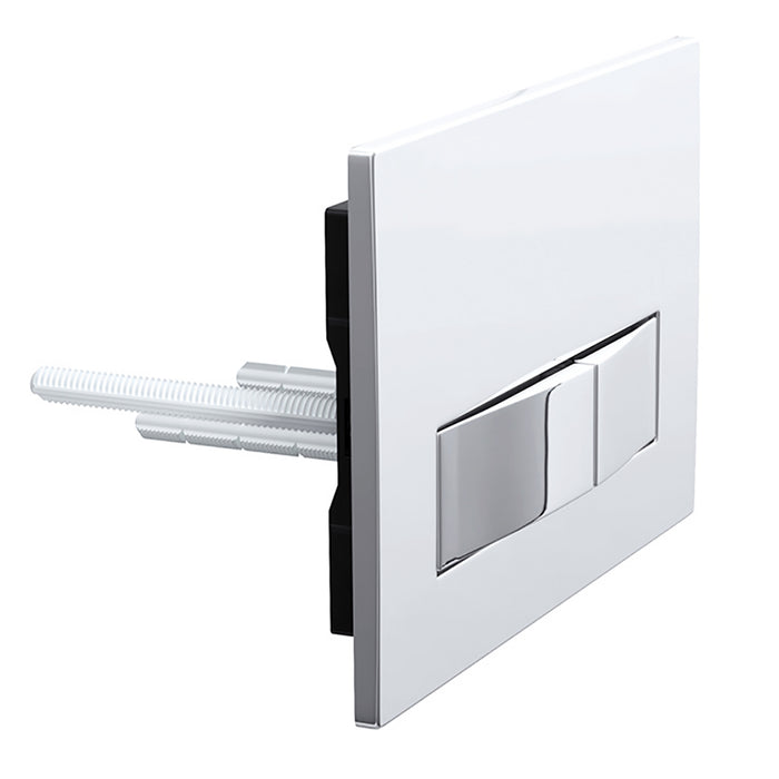 Luxury Concealed Toilet Cistern Flush Plate Kit for Skylo Wall Hung Frame (Chrome Silver, 245mm x 165mm)