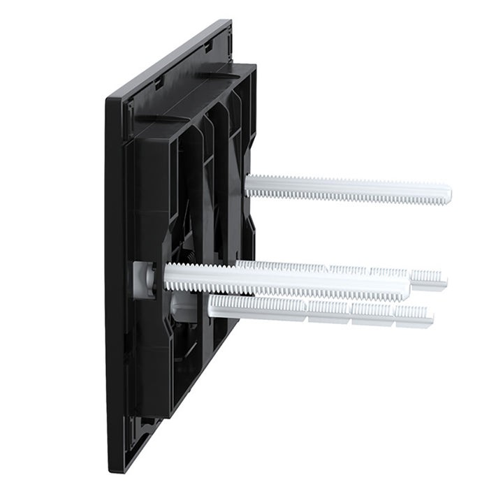 Luxury Concealed Toilet Cistern Flush Plate Kit for Skylo Wall Hung Frame (Matt Black, 245mm x 165mm)