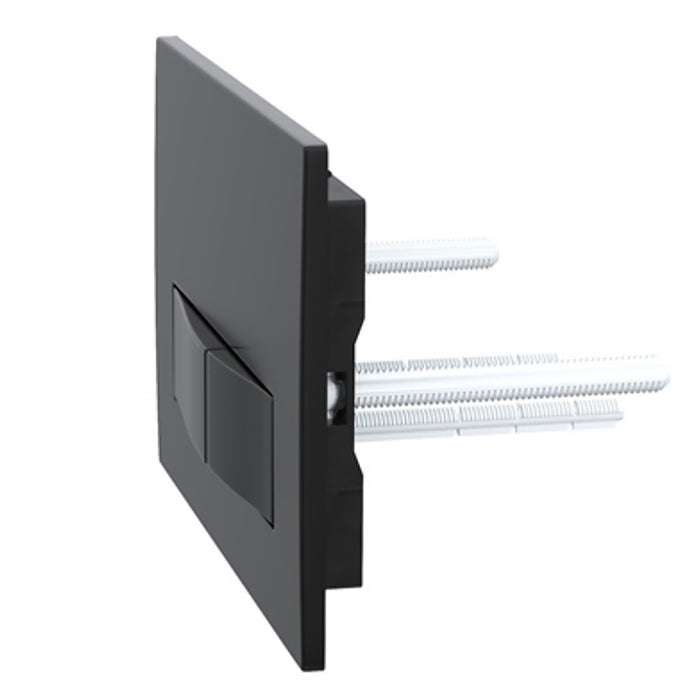 Luxury Concealed Toilet Cistern Flush Plate Kit for Skylo Wall Hung Frame (Matt Black, 245mm x 165mm)