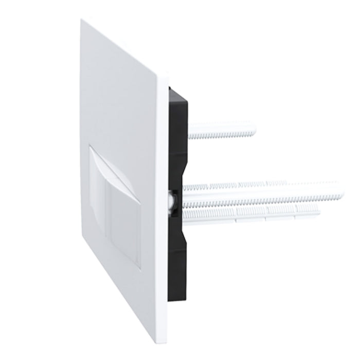 Luxury Concealed Toilet Cistern Flush Plate Kit for Skylo Wall Hung Frame (Gloss White, 245mm x 165mm)