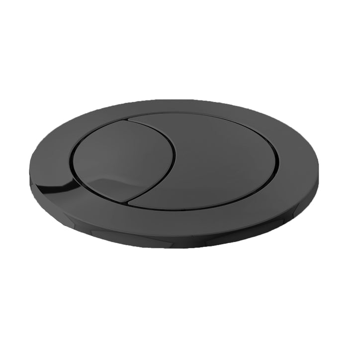 Universal Toilet Cistern Dual Flush Push Button Kit for 20mm 40mm 50mm 60mm Lid Hole (Matt Black)