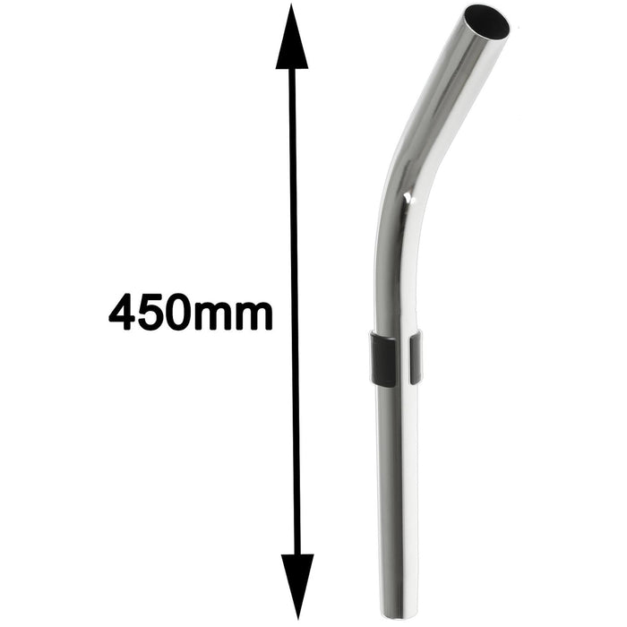 Bent End Handle Wand Pipe Rod For Russell Hobbs Vacuum Cleaners 32mm Silver