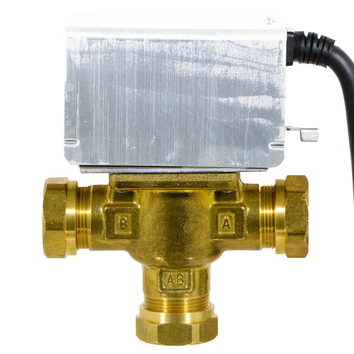 Tower 28mm 3 Port Motorised Mid Position Valve Central Heating / Boiler System Control VAL328MP