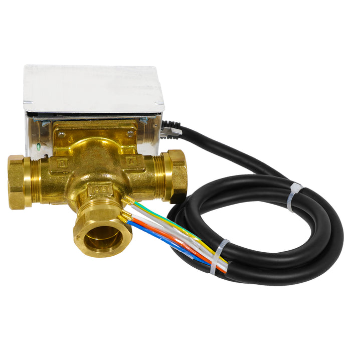 Tower 28mm 3 Port Motorised Mid Position Valve Central Heating / Boiler System Control VAL328MP