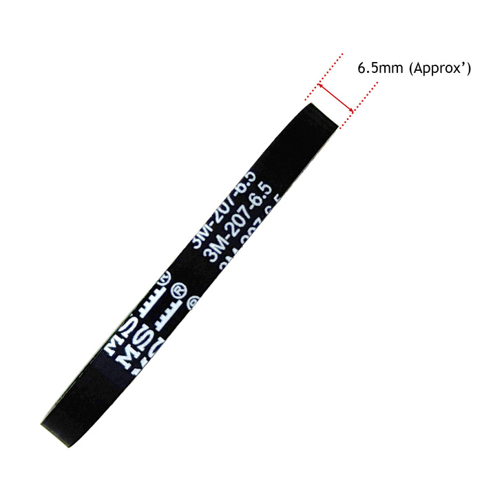 SPARES2GO Tooth Belt for VAX Mach Air Vacuum 3M-207-6.5 17137686