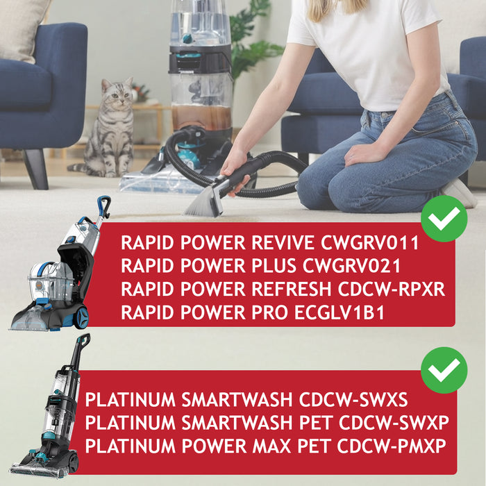 2 in 1 Upholstery & Pet Hair Brush Attachment For VAX Rapid Power Platinum Carpet Cleaners