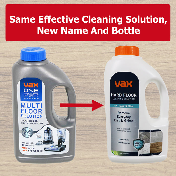 Vax Multi Floor Solution ONEPWR Glide Spotwash Spotless Go Hard Floor Carpet 1L x 4 19142276