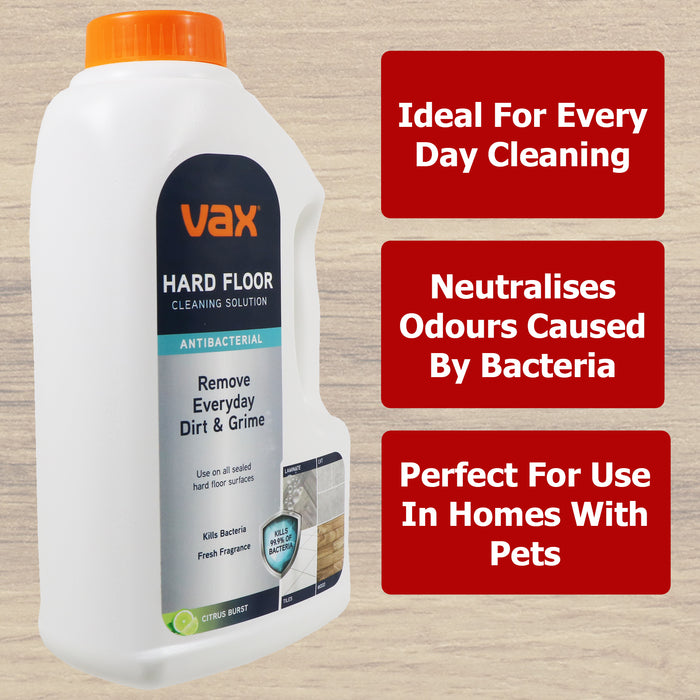 Vax Multi Floor Solution ONEPWR Glide Spotwash Spotless Go Hard Floor Carpet 1L x 2 19142276