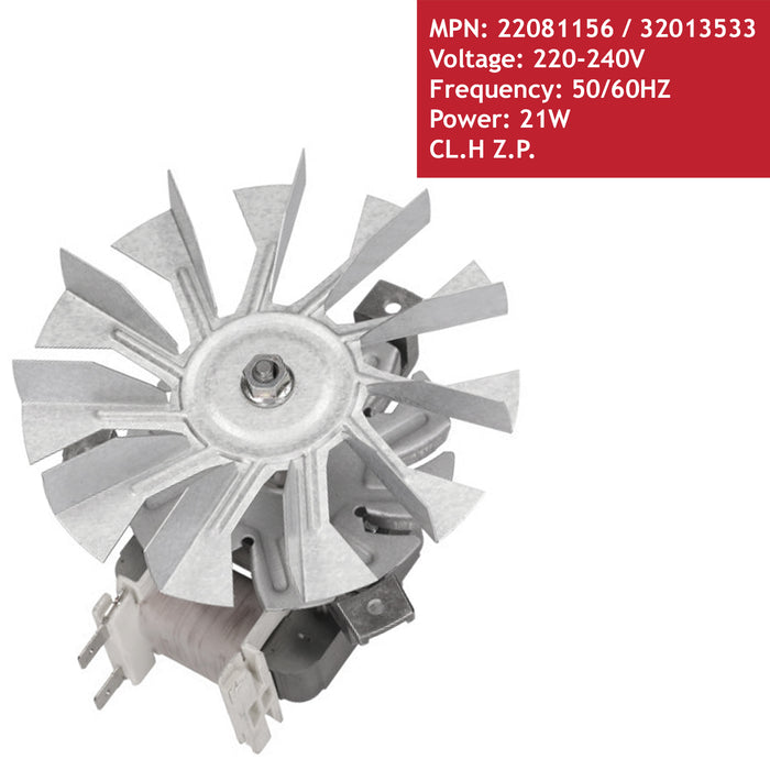 Fan Oven Motor for Belling Cooker 22081156 BEL FS BDO BFS60 BFSE IB60