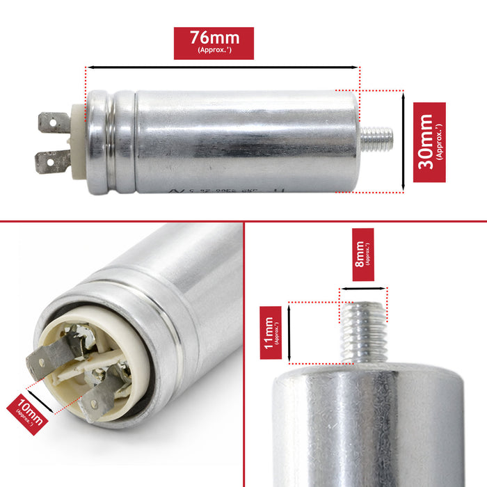 Tumble Dryer Capacitor 11UF for Montpellier MCD7W MCSD7K MHP10SDW MTDC8SDC