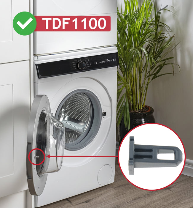 Door Lock Hook Catch Latch For Caple TDF1100 Tumble Dryers 42214623