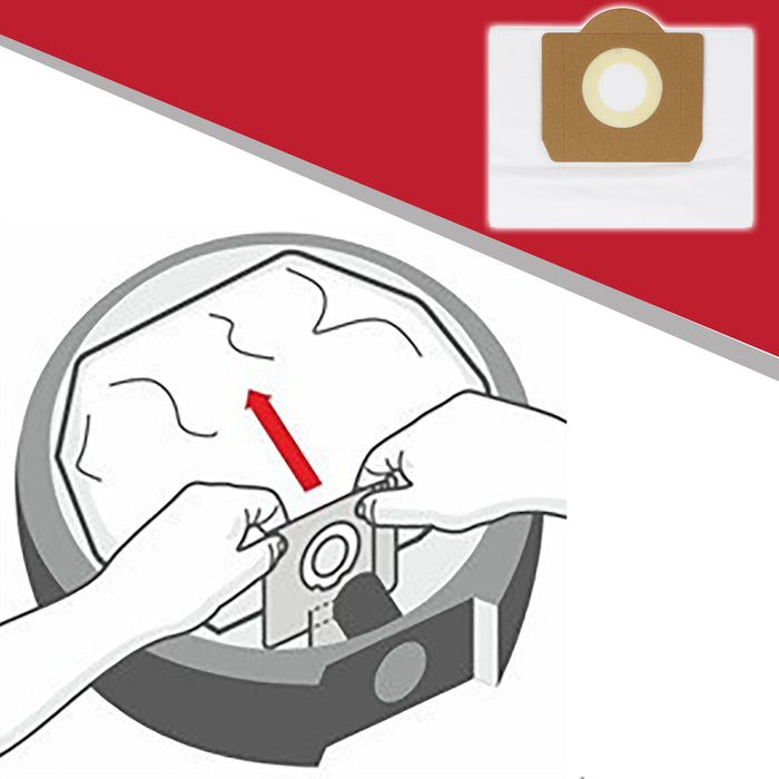 Bags for V-TUF Mini M Class Extractor Vacuum VTUF MINIHSV Dust Buddy VTM110 Bag (Pack of 20)