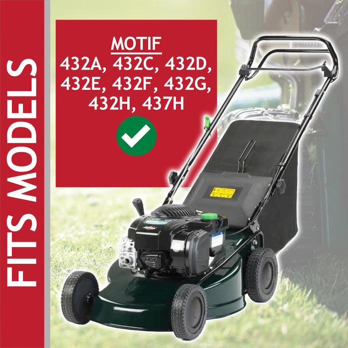 Hi Lift Metal Blade for Hayter Motif 432A 432C 432D 432E 432F 437H Lawnmower (40cm / 16")