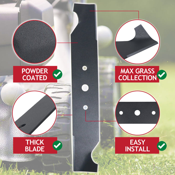 Hi Lift Metal Blade for Hayter Motif 432A 432C 432D 432E 432F 437H Lawnmower (40cm / 16")