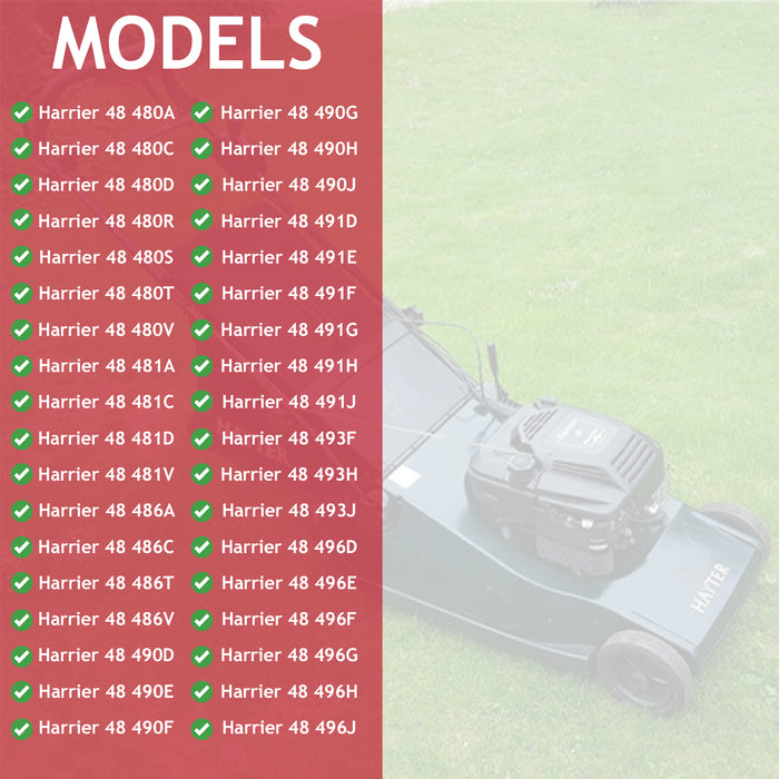 19" 48cm Hi Lift Cutting Blade for Hayter Harrier 48 480 490 Lawnmower Mower