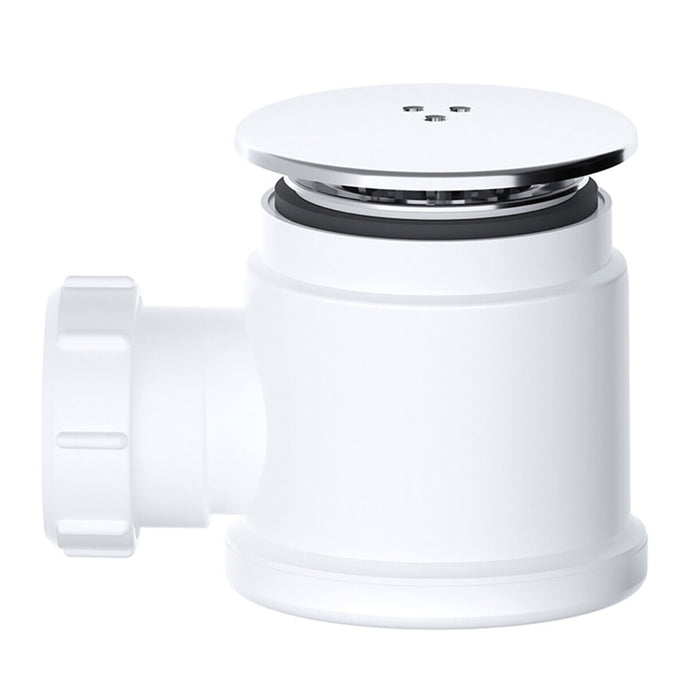 Shower Trap for 50mm Tray Plug Hole 40mm 1.5" Drain Waste Chrome Silver Dome Base Kit