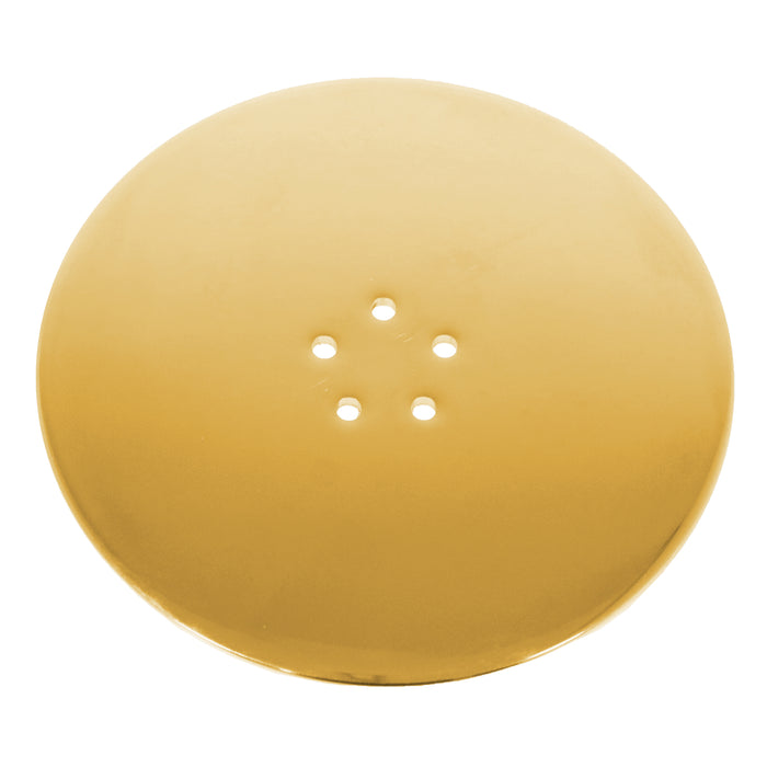 110mm Luxury Plug Cover for Shower Trap with 90mm Tray (Brushed Brass)