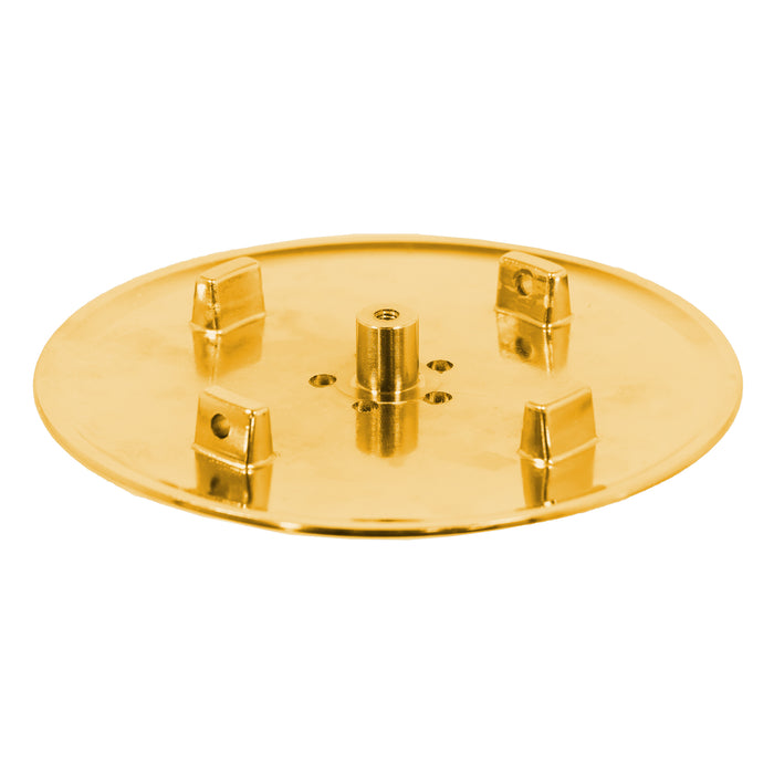 110mm Luxury Plug Cover for Shower Trap with 90mm Tray (Brushed Brass)