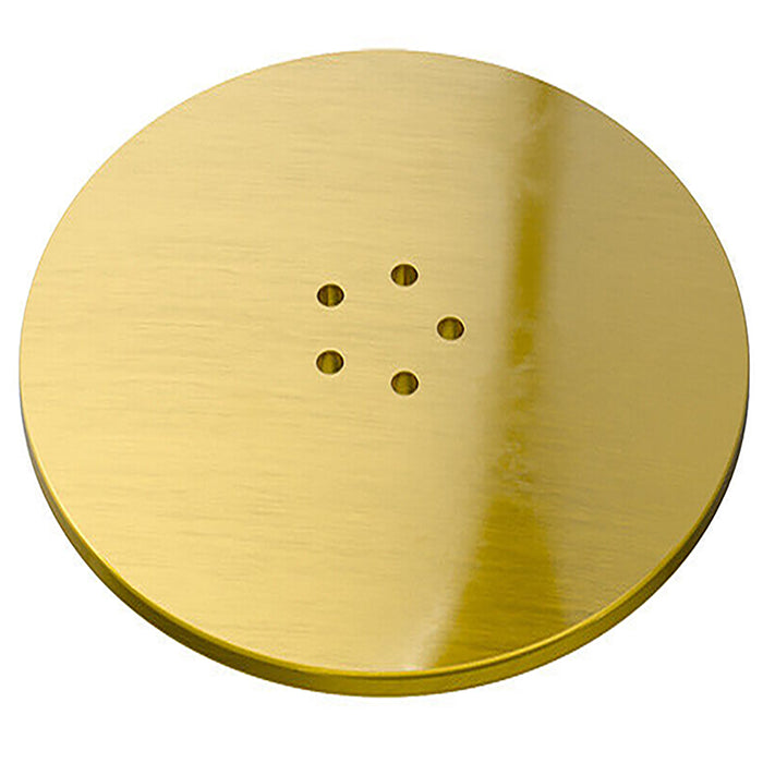 110mm Luxury Plug Cover for Shower Trap with 90mm Tray (Brushed Brass)
