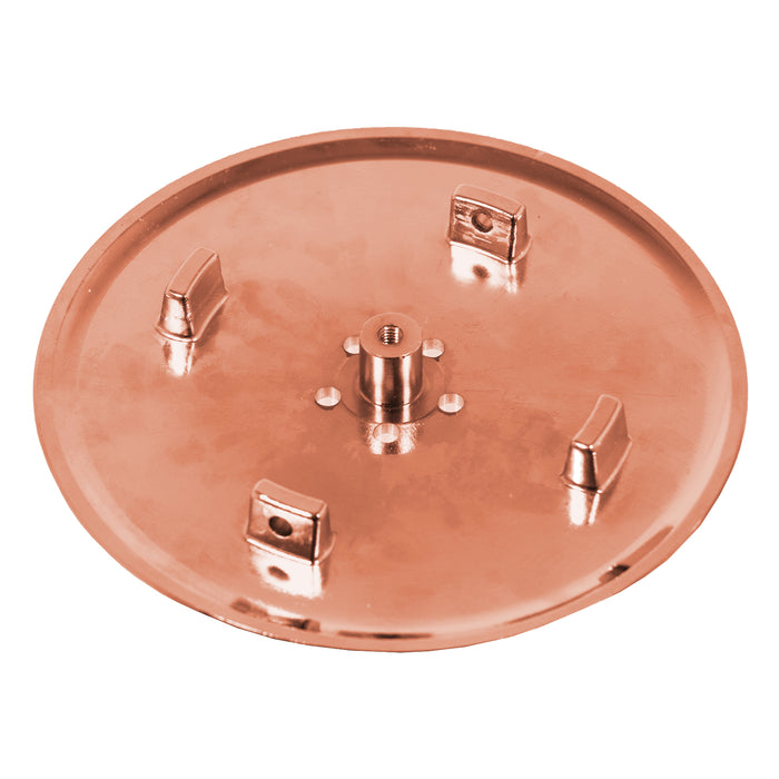 110mm Luxury Plug Cover for Shower Trap with 90mm Tray (Brushed Copper)