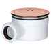 Shower Trap for 90mm Tray Plug Hole 1.5" Luxury Drain Water Waste Dome Base Kit (Brushed Copper)