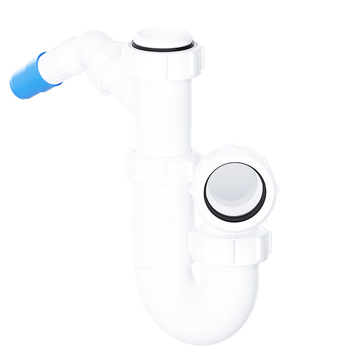 40mm Telescopic Sink Trap Kitchen Washing Machine Dishwasher 75mm Seal Water Discharge Kit