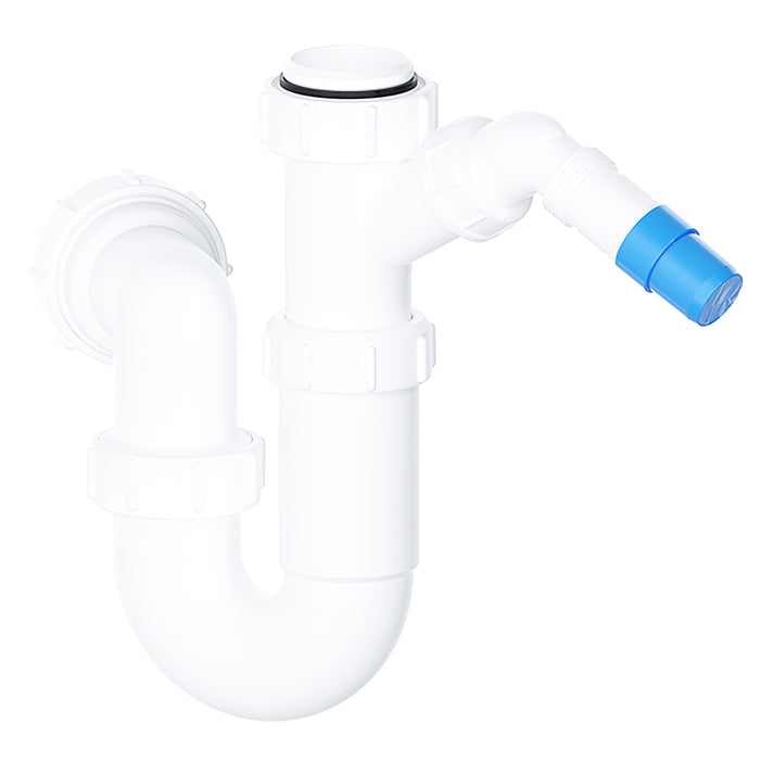 40mm Telescopic Sink Trap Kitchen Washing Machine Dishwasher 75mm Seal Water Discharge Kit