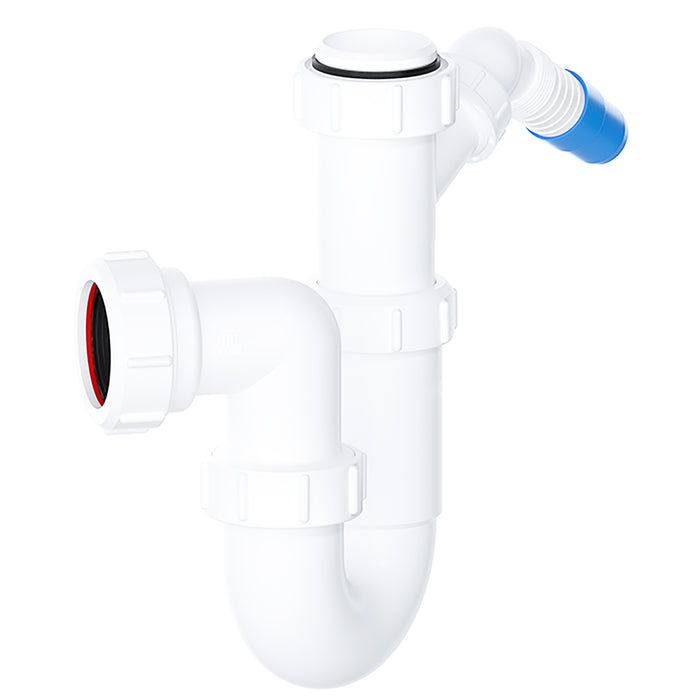 40mm Telescopic Sink Trap Kitchen Washing Machine Dishwasher 75mm Seal Water Discharge Kit