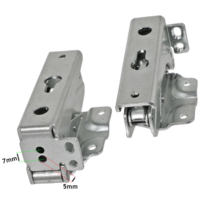 Integrated Door Hinge Pair for Whirlpool Fridge Freezer 3362 3363 5.0 41,5 (Top Upper / Lower)