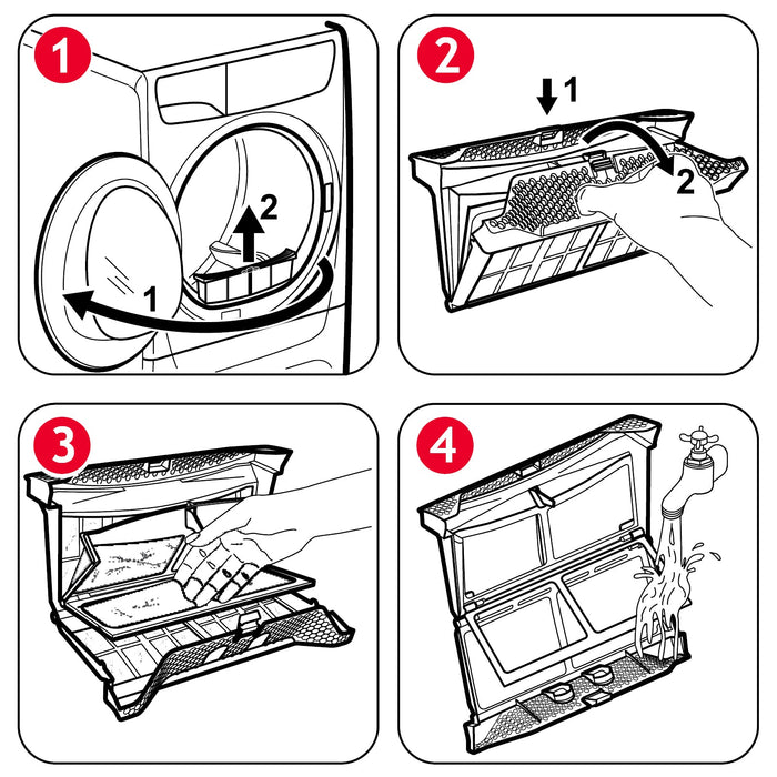 Complete Lint Filter Cage for ZANUSSI Tumble Dryer 8074539019