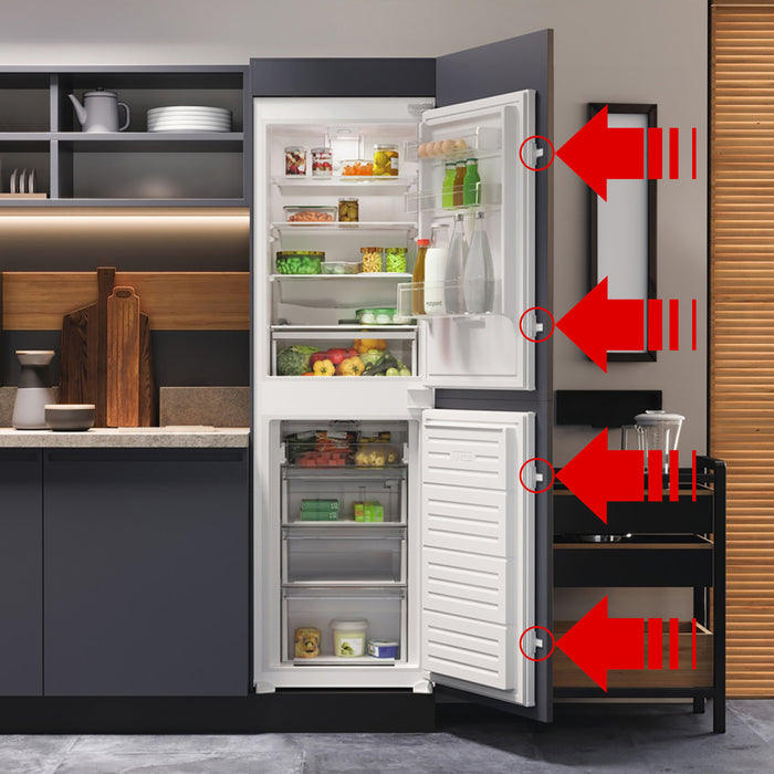 Integrated Fridge Door Slide Mounting Bracket for Hotpoint Fixing Kit (Pack of 4)