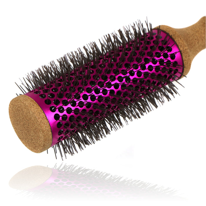 DYSON Hairbrush Vented Round Fushia Pink Cork Brush 970293-03