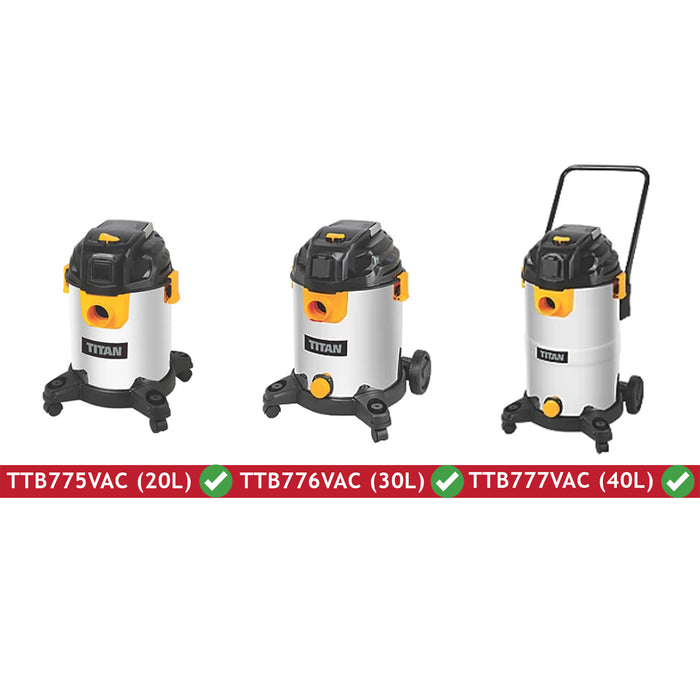 Floor Tool for Titan TTB775VAC TTB776VAC TTB777VAC 20L 30L 40L Combination Carpet Brush Head 35mm