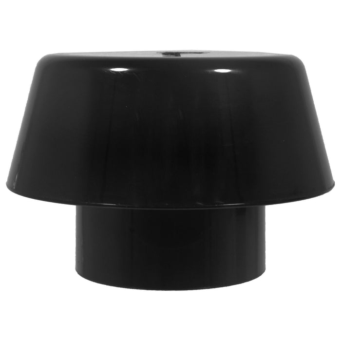110mm Vent Extract Cowl Mushroom Soil Pipe Stack System Weather Ring Seal (Black)
