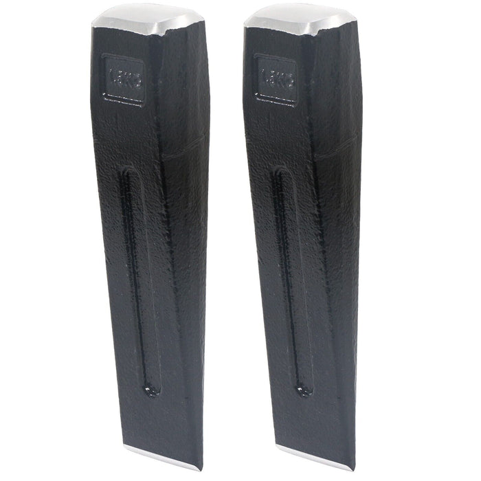 Log Splitter Blade Sharpener Kit 1.5KG 8" Wood Splitting Timber Chisel Wedges + Drill Attachment