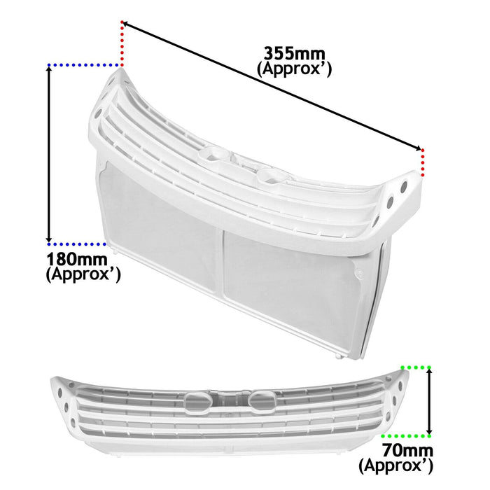 Beko Tumble Dryer Filter Lint Fluff Mesh Screen Cage (2972300100)