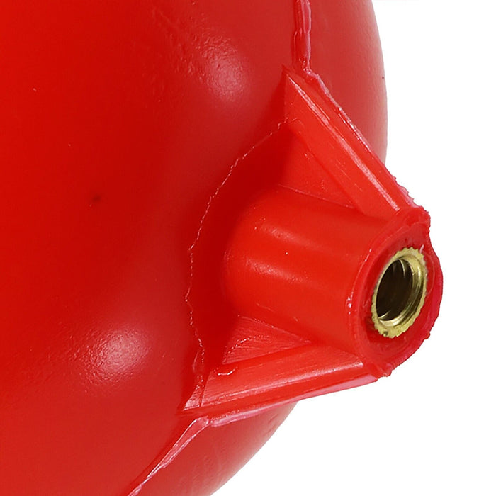 4 1/2" Ball Float for Toilet Cistern Ballcock Flush Valve BS 2456 (Plastic with Brass Thread Fitting)