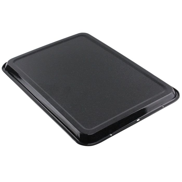 Enamel Oven Baking Tray Large Sheet Raised Shallow Non Stick Pan 417 x 300mm