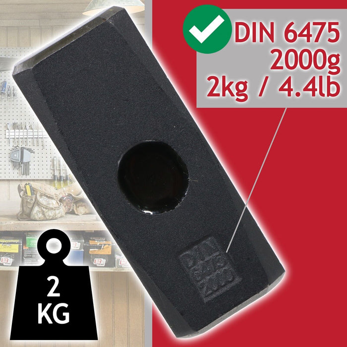 Log Splitter Safety Kit (Splitting Chisel Wedge + 4lb Lump Hammer + Mesh Visor Shield)