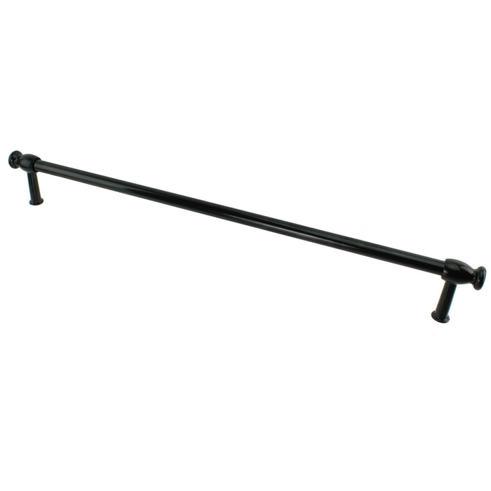 Oven Cooker Door Handle / Towel Rail Universal 'Cut to Size' (Black)