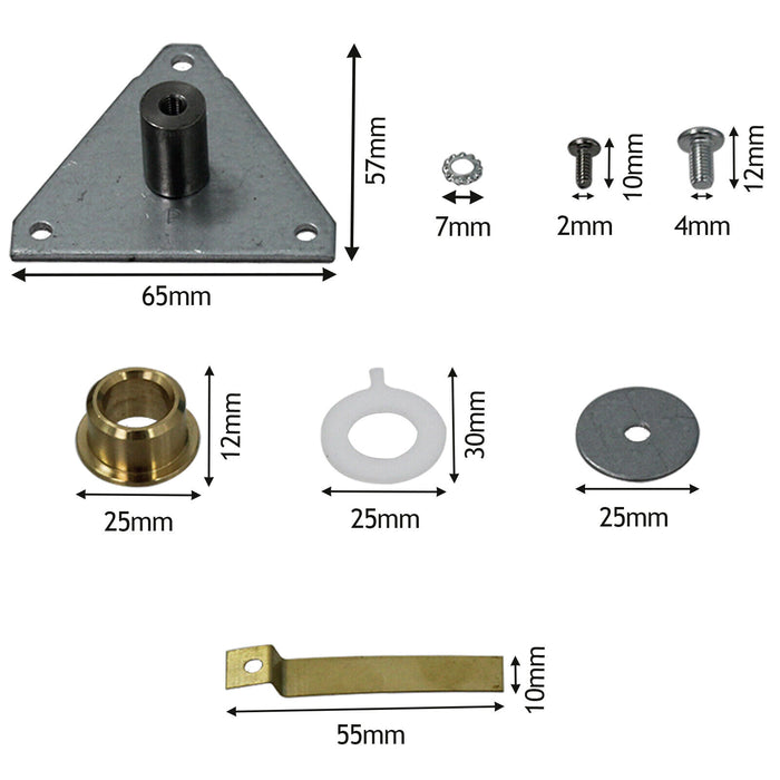 Bearing Kit for White Knight 44AW Tumble Dryer Rear Drum Shaft Replacement