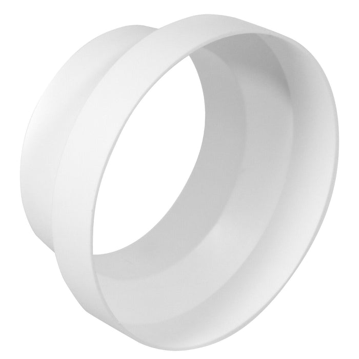 Air Conditioning External Vent Kit 4" 5" 6" 100mm 125mm 150mm Universal Exterior Wall Duct Set (White)