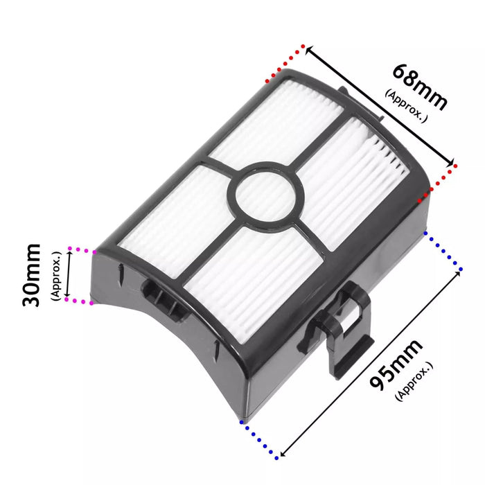 Roller Brush Filter Kit for Shark HZ500UK Vacuum Cleaner Soft Brushroll + HEPA Allergy Filters Set