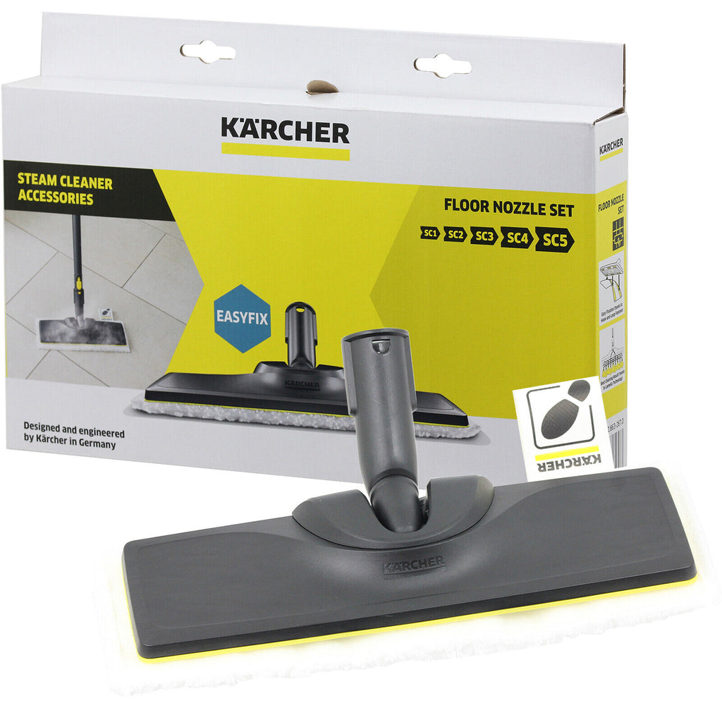 Juego 5 Piezas Accesorios Para Limpiadora A Vapor Kärcher | Boquilla Manual Y 4 Paños Microfibra | Compatible SC1 SC2 SC3 SC4 SC5