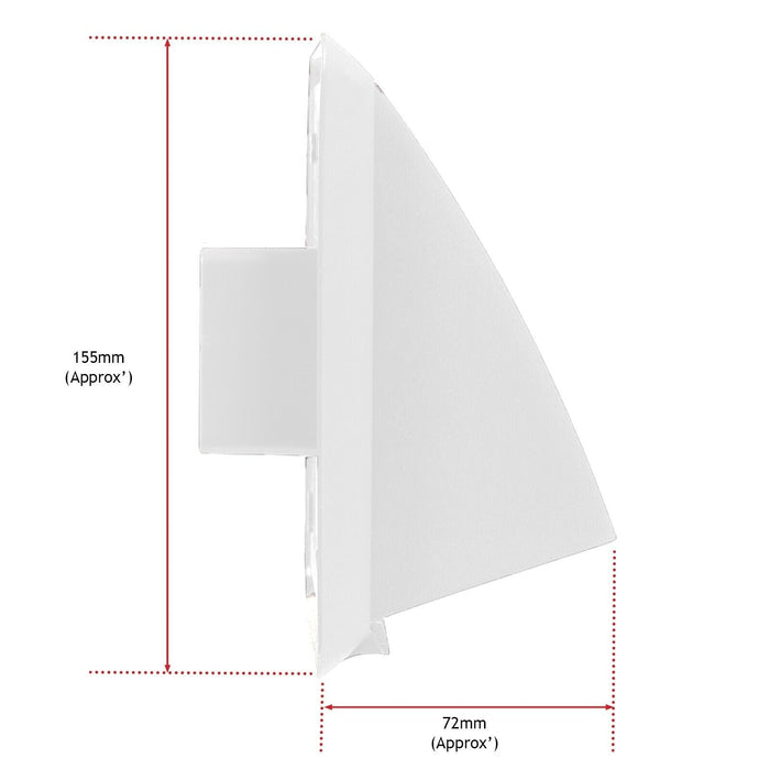 Cooker Hood External Vent Kit 4" 5" 6" 100mm 125mm 150mm Universal Exterior Wall Ducting Set (White)