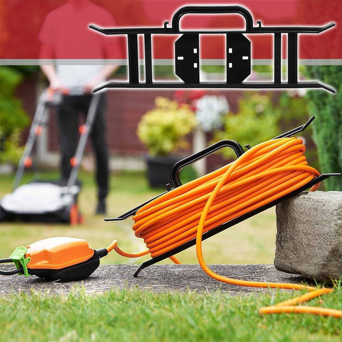 Universal Cable Tidy H Frame Bracket Extension Power Lead Wire Storage Winder (360mm x 125mm)