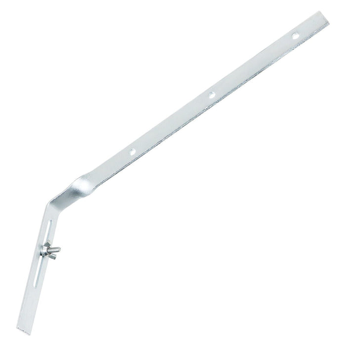 Gutter Side Rafter Bracket Universal Galvanised Steel Fascia Support Fixings (Pack of 10, 300mm)